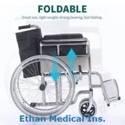 Standard Manual Folding Wheelchair KY-809-46R-Ethan Medical Ins