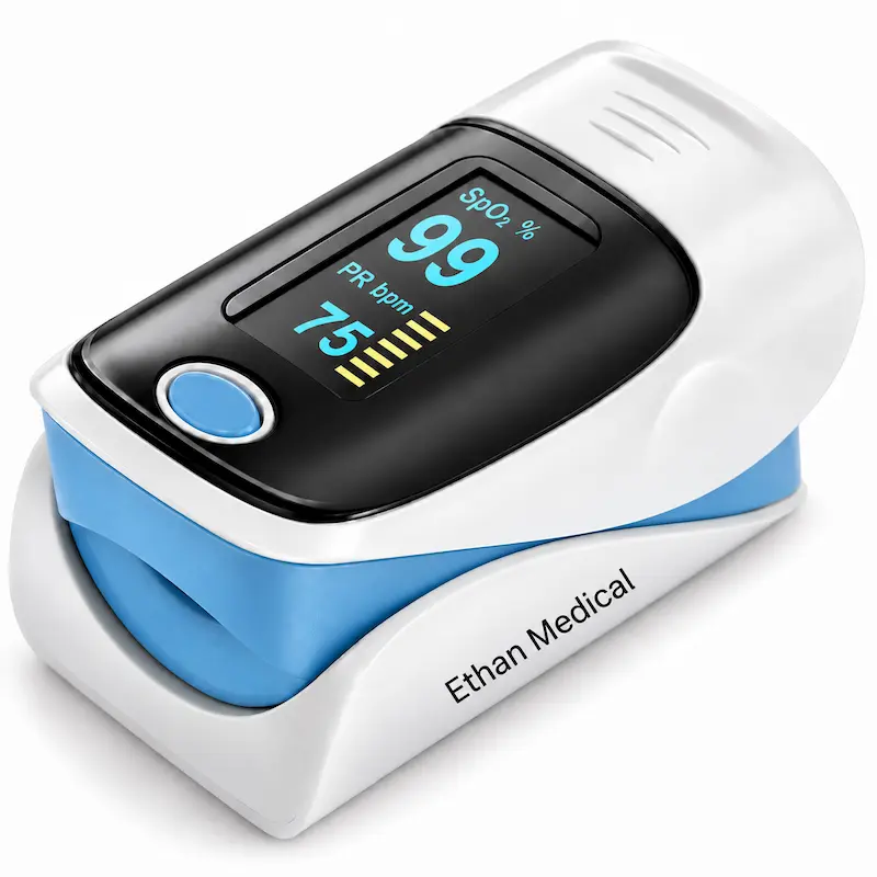 Fingertip pulse oximeter for measuring SpO2 and pulse rate in Bangladesh