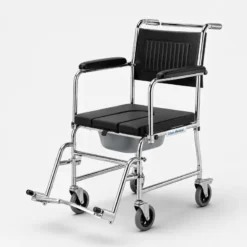Foldable Commode Wheelchair for patient mobility and toilet support by Ethan Medical Ins. Bangladesh