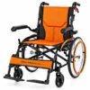 Lightweight aluminum folding wheelchair for portable mobility in Bangladesh