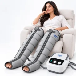 LEAMAI air compression leg massager with leg sleeves and pressure control unit