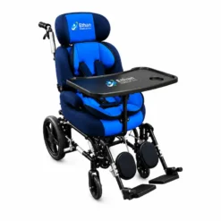 CP wheelchair with food tray for children and supportive seating