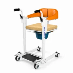 Electric patient lifting transfer chair for safe home and hospital use