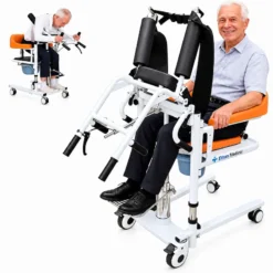 Medical patient transfer lift chair for bed to wheelchair and toilet transfer in Bangladesh